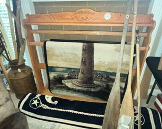 WOODEN QUILT RACK