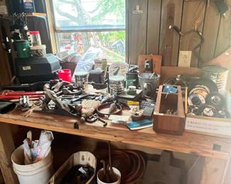 TABLE FULL OF TOOLS & MORE