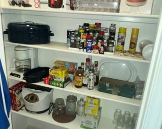 PANTRY FULL OF SMALL APPLIANCES & MORE
