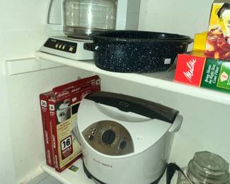 ROCKET GRILL, MR. COFFEE & ENAMEL WARE ROASTER