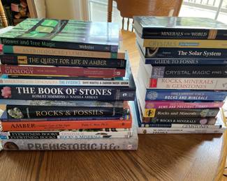 Rocks, crystals, fossils books and more