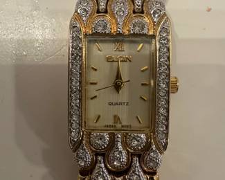 Elgin Womens Quartz Watch with Crystal Accents second image
