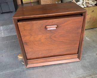 MidCentury Modern Walnut Record Cabinet