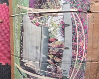 SUNJOY Seat Deluxe Patio Garden Swing with Adjustable Canopy