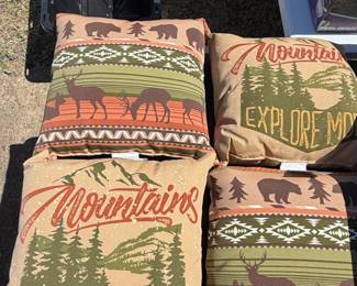 Mountain Theme Decorative Pillows
