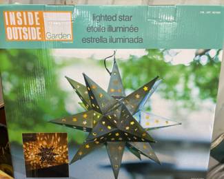 Inside Outside Garden Lighted Star Lantern