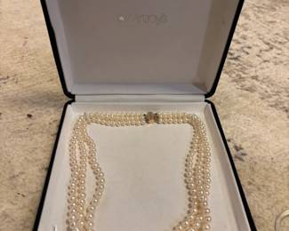 Macys Fine Pearl Necklace