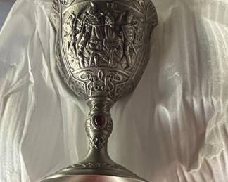 Medieval Knight Goblet  Franklin Mint Excalibur Series