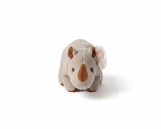 Ty Beanie Baby Spike the Rhino second image