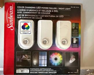 Sunbeam Color Changing LED Power Failure or Night Light Pack