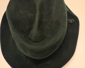 Mens Green Felt Tyrolean Hat