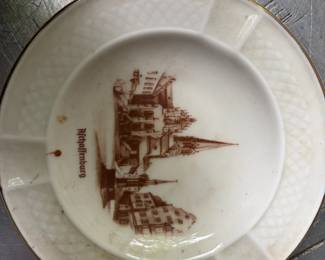 Johann Haviland Bavaria Ashtray with Aschaffenburg Castle