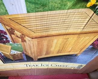 Teak Ice Chest