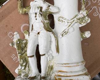 Rococo Gentleman Figural Vase