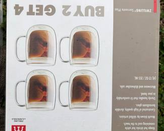 ZWILLING Sorrento Plus Double Wall Coffee Glass Mugs