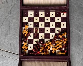 Vintage Jaques In Statu Quo Travel Chess Set second image