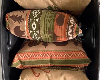 Decorative Throw Pillow Set  Mountain  Wildlife Theme third image
