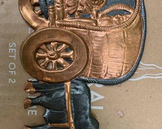 Brass Bullock Cart Showpiece