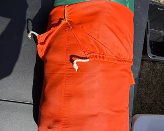 Vintage TwoTone Sleeping Bag Green or Orange