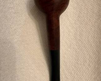 Vintage Briarwood and Vulcanite Egg Shape Smoking Pipe
