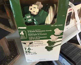 Prime Home  Garden Outlet Extension Cords Pack