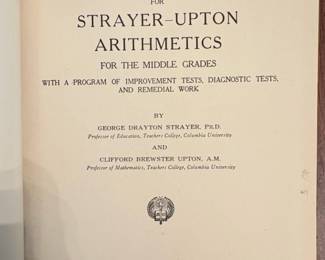 StrayerUpton Arithmetics Teachers Manual for the Middle Grades second image
