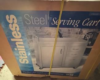 Stainless Steel Serving Cart
