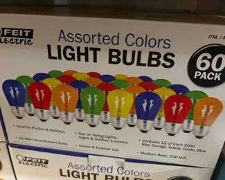 Feit Electric Assorted Colors Incandescent S Light Bulbs, Pack