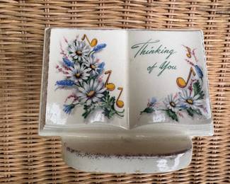 Royal Sealy Thinking of You Musical Book Trinket Dish