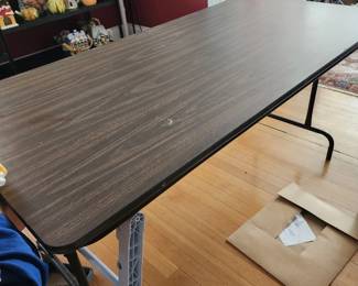 Folding table with 4 chairs. Heavy