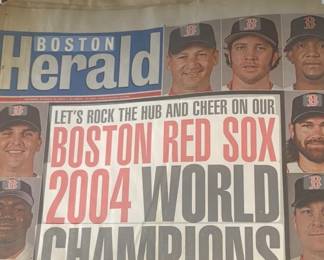 Boston Herald 2004 Red Sox Champions paper