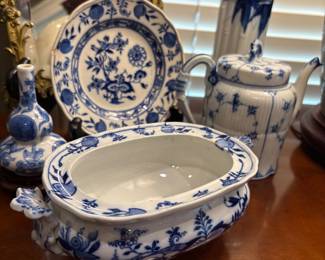 English blue and white 