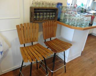 Mid-Century Bar Stools (counter height)