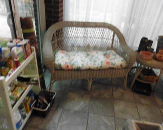 Wicker Furniture, Cleaning Supplies and Pottery