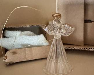 glass angel figurines