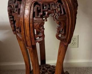 beautiful wooden plant stand