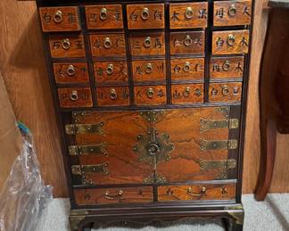vintage Korean apothecary medicine chest
