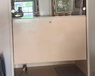 cabinet w/ glass & drop down