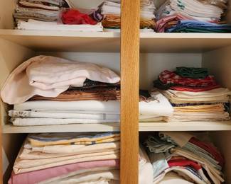 Linens and more linens.