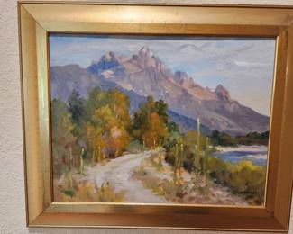 Several wonderful/colorful Originals by C. Abernathy.