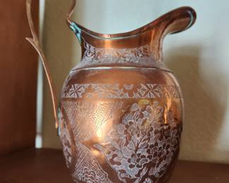 Handcrafted Turkish Copper Pitcher.