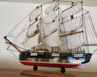 Handcrafted Sail Boat Model.