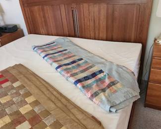 Beautiful King Bed Headboard and Mattress.