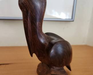 Handcarved Seri Indian Ironwood Pelican!