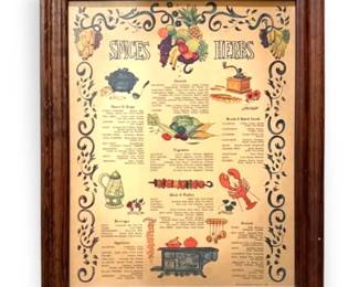 Vintage Wooden Spice Cabinet