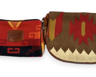 Pendleton Wool Bag  Southwestern Charles Klein Leather Messenger Bag