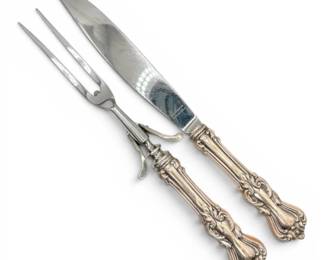 Marlborough Reed  Barton Sterling Silver Handled Carving Set