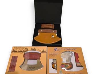 3 Alaskan Ulu Knives