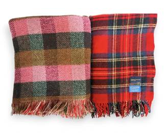 Pendleton  Gwynedd Plaid Wool Throw Blankets