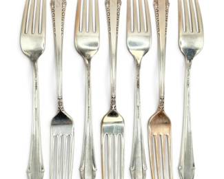 Enchantress International Sterling Silver 7 Forks 359g Total